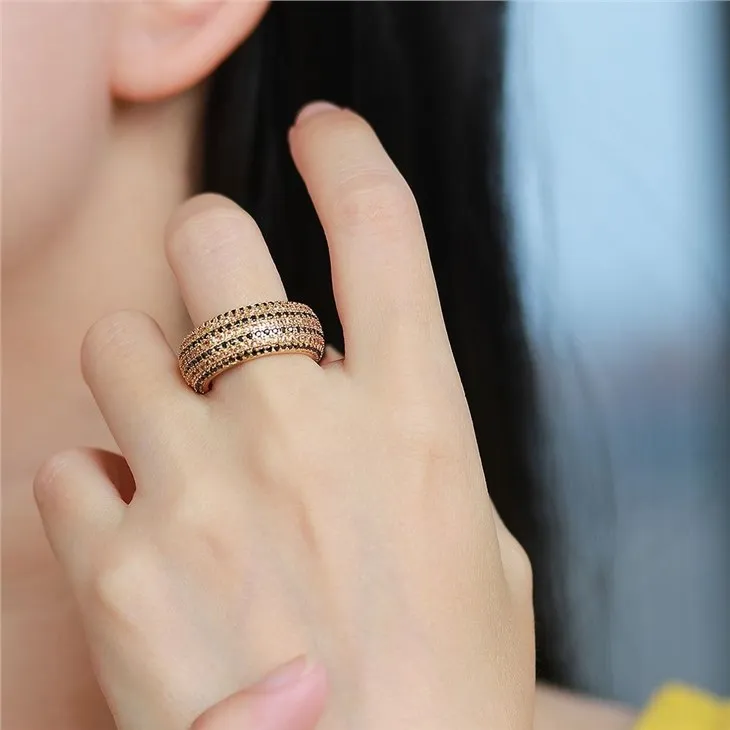 Klassinen Cz Micro Pave Ring