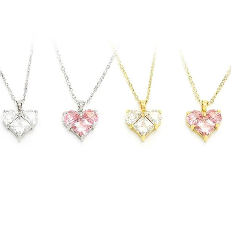 Romanttinen sydänriipus kullattu