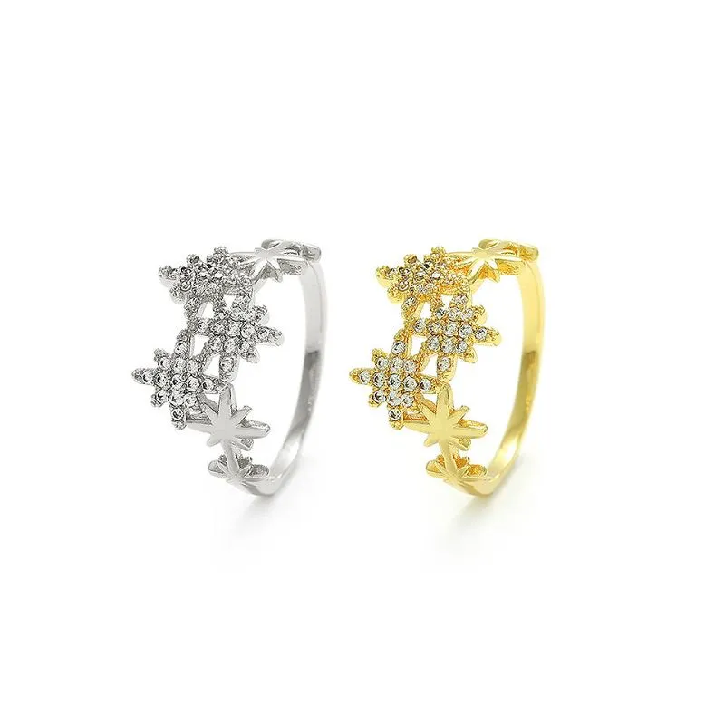 Snowflake Design naisten sormus